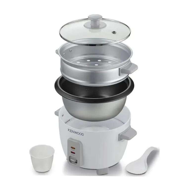 Kenwood RCM30.000WH 2-in-1 Rice Cooker & Food Steamer – 0.6L (3 Cups) White