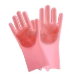 Dishwashing Silicone Cleaning Gloves – Reusable Magic Scrub Gloves