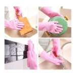 Dishwashing Silicone Cleaning Gloves – Reusable Magic Scrub Gloves