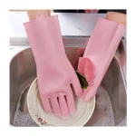 Dishwashing Silicone Cleaning Gloves – Reusable Magic Scrub Gloves