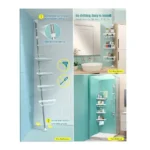 4-Tier Adjustable Shower Corner Bathroom Shelf Organizer Caddy – White