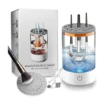 Electric Makeup Brush Cleaner – 2-in-1 Automatic Spinning & Drying Machine, Fast Deep Clean Cosmetic Brush Washer