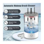 Electric Makeup Brush Cleaner – 2-in-1 Automatic Spinning & Drying Machine, Fast Deep Clean Cosmetic Brush Washer