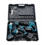 Makita 4-in-1 Cordless Power Tool Combo Kit – Drill Driver, Impact Driver, Angle Grinder & Rotary Hammer with 4 Batteries