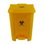 12Litre Step-On Medical Waste Bin with Lid – Yellow Hospital Garbage Disposal Trash Can