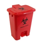 12Litre Step-On Medical Waste Bin with Lid – Yellow Hospital Garbage Disposal Trash Can