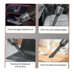 2-in-1 Cordless Handheld Car Vacuum Cleaner – Wet & Dry Mini Vacuum & Air Blower