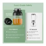 Oraimo OMB-201A 1Litre Portable Blender Bottle Rechargeable Juicer