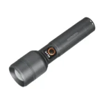 Porodo Lifestyle Lumalite 1200 Rechargeable Flashlight – 1200 Lumens, 500m Range, IPX5 Waterproof – Gray