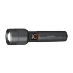 Porodo Lifestyle Lumalite 1200 Rechargeable Flashlight – 1200 Lumens, 500m Range, IPX5 Waterproof – Gray