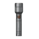 Porodo Lifestyle Lumalite 1200 Rechargeable Flashlight – 1200 Lumens, 500m Range, IPX5 Waterproof – Gray