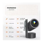 Porodo Premiere Rechargeable Android Smart Projector – Full HD 1080P | 250 ANSI Lumens | Android 13