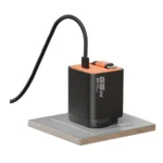 Porodo Tezpatro 65W GaN Fast Charger with Retractable USB-C Cable – Black/Orange