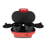 RAF R.2534 Mini Double Burger Maker 1200W – Non-Stick Double-Sided Grill with Auto Thermostat