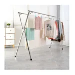 2.4 Meters Foldable Clothes Drying Rack – Heavy Duty Stainless Steel Indoor & Outdoor Laundry Airer Hanger