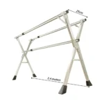 2.4 Meters Foldable Clothes Drying Rack – Heavy Duty Stainless Steel Indoor & Outdoor Laundry Airer Hanger