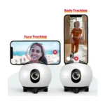 360° Auto Face Tracking Phone Holder – AI Smart Tracking Mount for Video Recording, Live Streaming & Video Calls