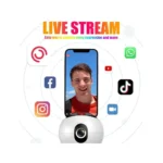 360° Auto Face Tracking Phone Holder – AI Smart Tracking Mount for Video Recording, Live Streaming & Video Calls