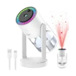Sky Star Projector Humidifier – 280ml USB Ultrasonic Cool Mist Humidifier with Rotating Spray Head & LED Starry Night Light