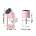 Sky Star Projector Humidifier – 280ml USB Ultrasonic Cool Mist Humidifier with Rotating Spray Head & LED Starry Night Light