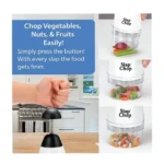 Original Slap Chop Manual Vegetable & Food Chopper Slicer with Stainless Steel Blades