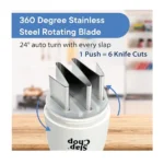Original Slap Chop Manual Vegetable & Food Chopper Slicer with Stainless Steel Blades