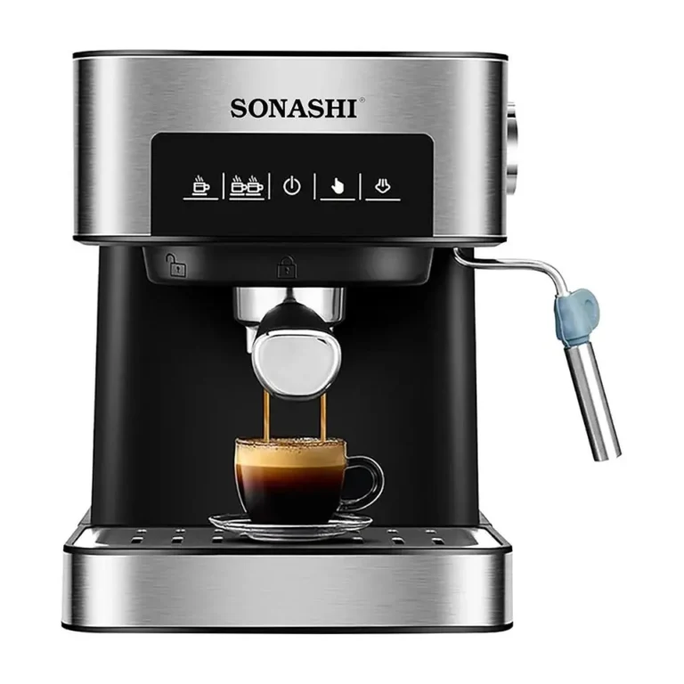 Sonashi SCM-4964 All-in-One Espresso & Cappuccino Coffee Machine – 15 Bar , 1.6L Tank, Touch Control, 850W