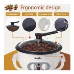 Sonifer SF-3561 750g Electric Coffee Roaster – 800W Adjustable Temperature Roasting Machine