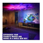 Astronaut Galaxy Star Projector Light – 8 Modes Nebula & Green Stars, 270° Adjustable LED Night Light with Remote Control & Timer
