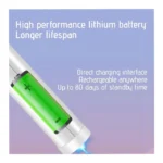 Rechargeable Toothbrush with 4 Brush Heads & Travel Box – IPX7 Waterproof, 6 Cleaning Modes, Smart Timer