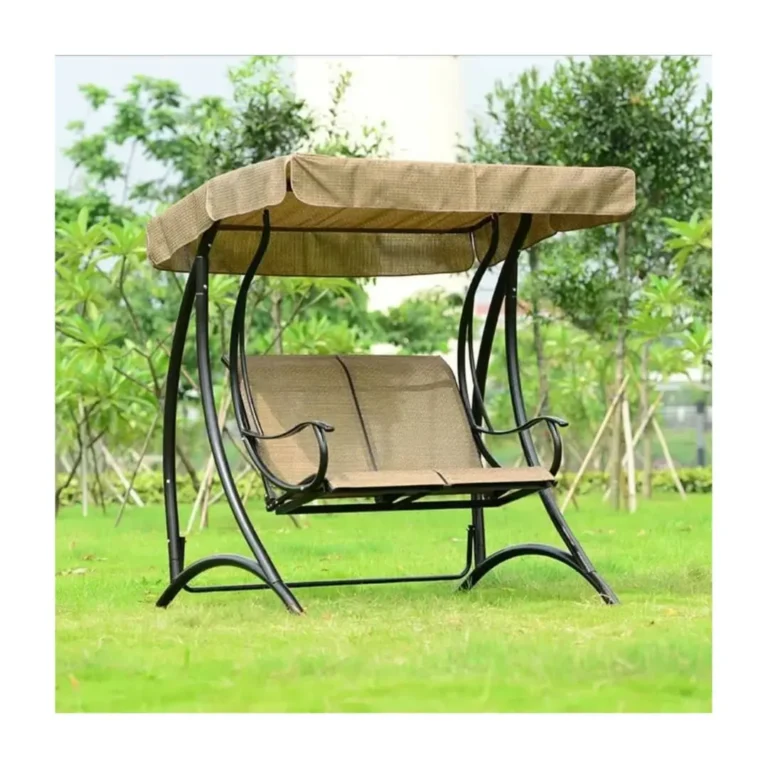 2-Seater Camping & Relaxation Swinging Chair with Shade Canopy – Outdoor Garden Patio Hammock Bench Seat