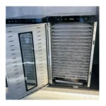 24-Tray Stainless Steel Food Dehydrator, 2000W Commercial Fruit Drying Machine