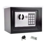 Security Safe Locker Box 4.6L – Digital Electronic PIN Lock Safe with Override Keys, Wall & Floor Mountable – Black