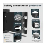 Security Safe Locker Box 4.6L – Digital Electronic PIN Lock Safe with Override Keys, Wall & Floor Mountable – Black