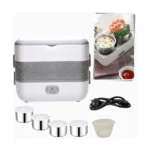 Multifunctional Electric Cooking Lunch Box 200W – 4-Liner Food-Grade Stainless Steel Heated Lunch Box