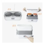 Multifunctional Electric Cooking Lunch Box 200W – 4-Liner Food-Grade Stainless Steel Heated Lunch Box