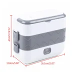 Multifunctional Electric Cooking Lunch Box 200W – 4-Liner Food-Grade Stainless Steel Heated Lunch Box