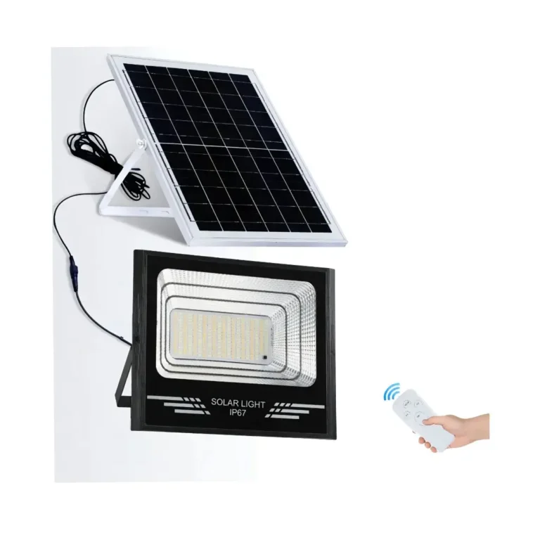 ALLTOP 300W Solar LED Flood Light with Solar Panel & Remote Control – Dusk-to-Dawn Outdoor Security Light