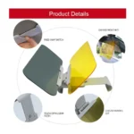 Universal Anti-Glare Day & Night Car Sun Visor – Dual Lens Windshield Glare Blocker
