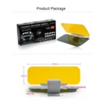 Universal Anti-Glare Day & Night Car Sun Visor – Dual Lens Windshield Glare Blocker