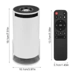 Smart Projector with Android 11, WiFi 6 & Bluetooth 5.0 – 180° Rotatable Portable Home Cinema Projector, Native 720P HD, 4K