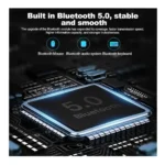 Smart Projector with Android 11, WiFi 6 & Bluetooth 5.0 – 180° Rotatable Portable Home Cinema Projector, Native 720P HD, 4K