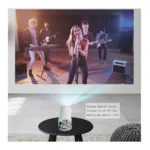 Smart Projector with Android 11, WiFi 6 & Bluetooth 5.0 – 180° Rotatable Portable Home Cinema Projector, Native 720P HD, 4K