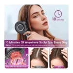 Electric Scalp Massager Brush with Oil Applicator – Cordless Shiatsu Head Massager, IPX7 Waterproof Scalp Care Comb