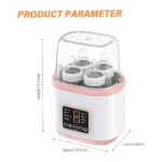 8-in-1 Baby Bottle Warmer & Sterilizer – 4 Bottle Capacity