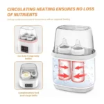 8-in-1 Baby Bottle Warmer & Sterilizer – 4 Bottle Capacity