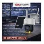 Hikvision DS-2CFSP4/4G SP4 4MP AOV 4G SIM Card Solar PT Security Camera with 8W Solar Panel (2.8mm Lens)