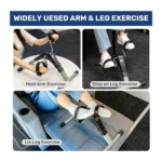 2-in-1 Foldable Mini Pedal Exerciser Bike with LCD Display, Adjustable Resistance Under Desk Arm & Leg Exercise Cycle