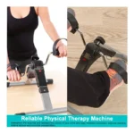 2-in-1 Foldable Mini Pedal Exerciser Bike with LCD Display, Adjustable Resistance Under Desk Arm & Leg Exercise Cycle