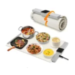 Electric Food Warming Tray 26" x 15.5" Foldable Silicone Heating Mat